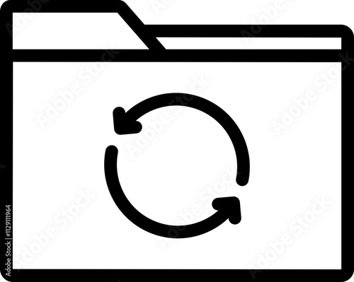 Reuse Folder Line Icon