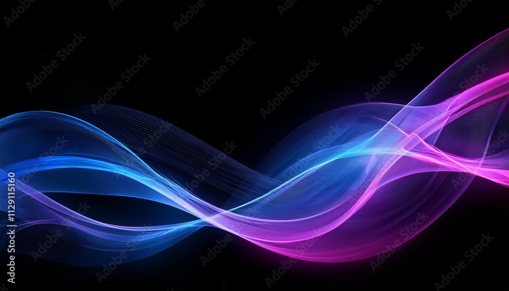 ethereal dynamics exploring modern abstract waves vivid interplay neon purple and blue in motion on black background ultraviolet enchantment ethereal dynamics exploring modern abstract waves vivid interplay neon purple and blue in motion on black background ultraviolet enchantment