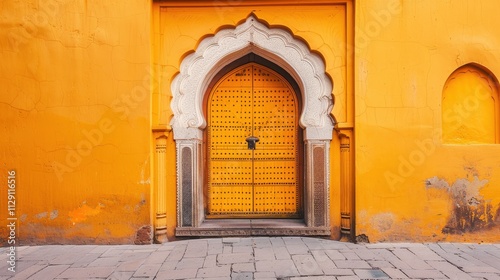 Vibrant Archway  Ornate Entrance to the Exotic and Timeless