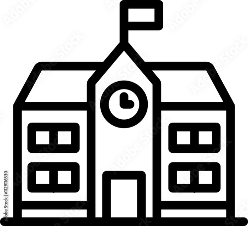School Line Icon