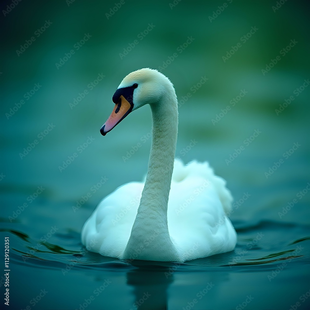 swan on the water swan on the water