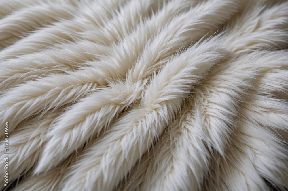 Fototapeta premium white artificial fur texture