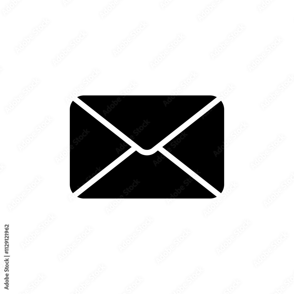 Email button icon Flat vector set outline Email button icon Flat vector set outline