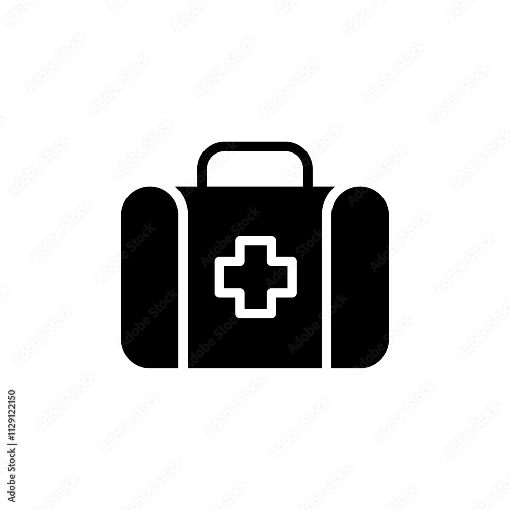 Obraz premium First aid icon Flat vector set outline