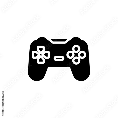 Gamepad icon Flat vector set outline