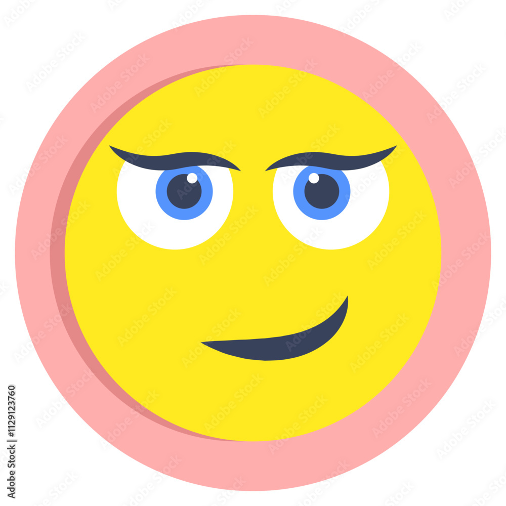 Fototapeta premium Editable design icon of attitude face