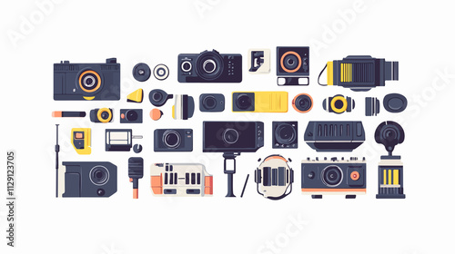 Wallpaper Mural Wide Angle Video Recorders Film Technology Background for Multimedia Production Torontodigital.ca