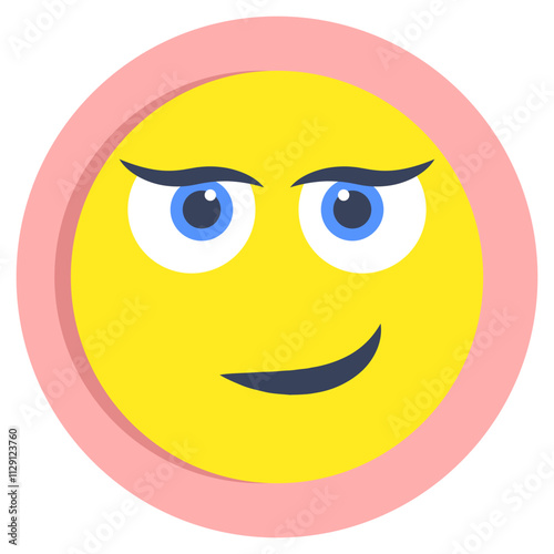 Editable design icon of attitude face