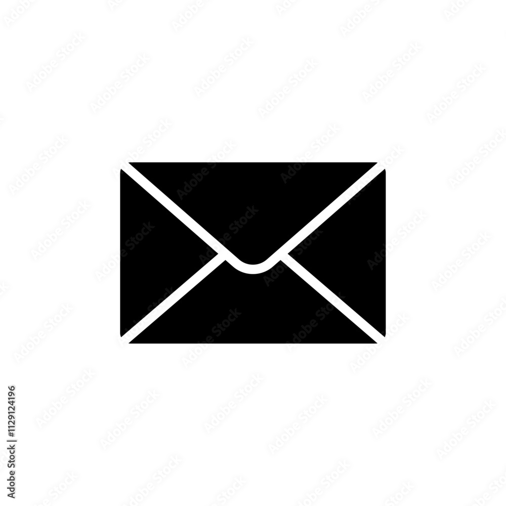 Mail icon Flat vector set outline Mail icon Flat vector set outline