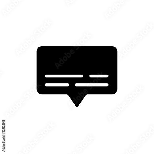 Subtitles icon Flat vector set outline