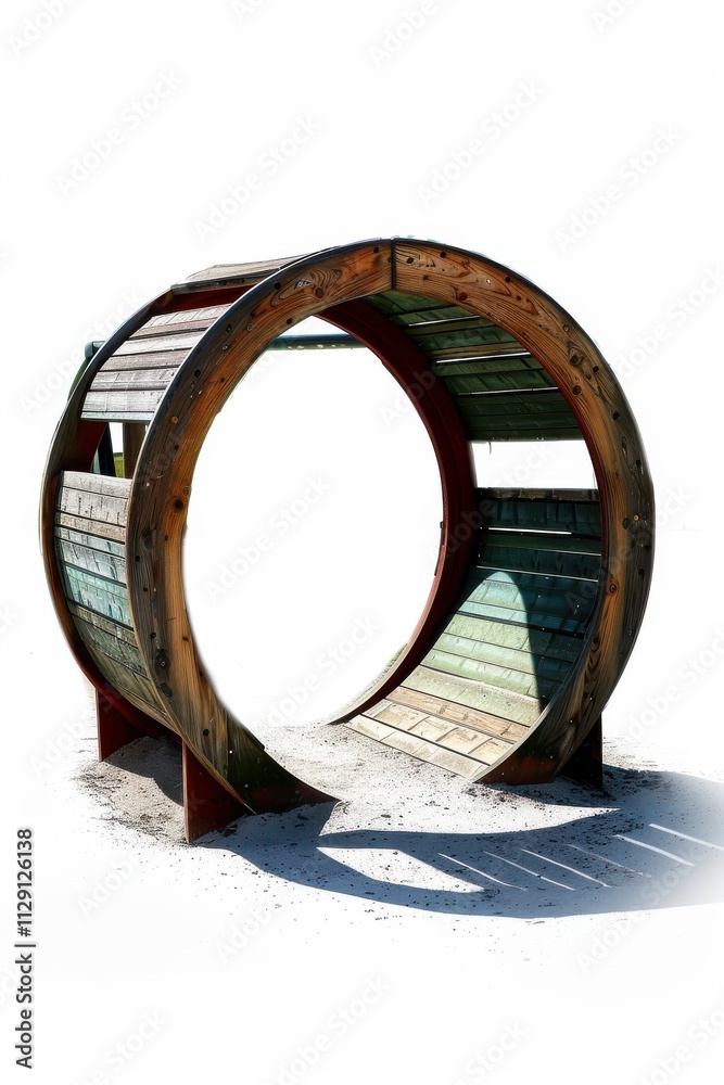 Playground tunnel structure isolated background outdoor environment artistic view Playground tunnel structure isolated background outdoor environment artistic view