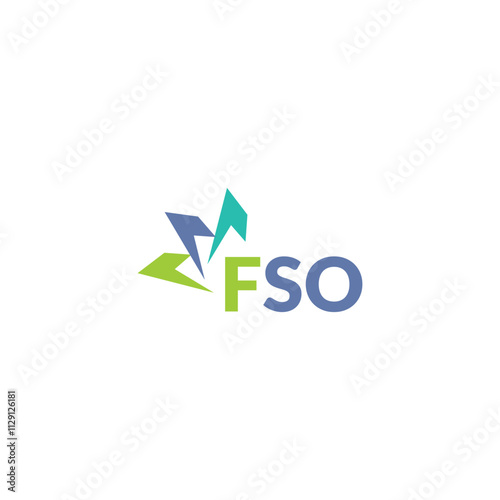 FSO letter logo design on white background. Creative modern FSO letter logo design. Vector design.