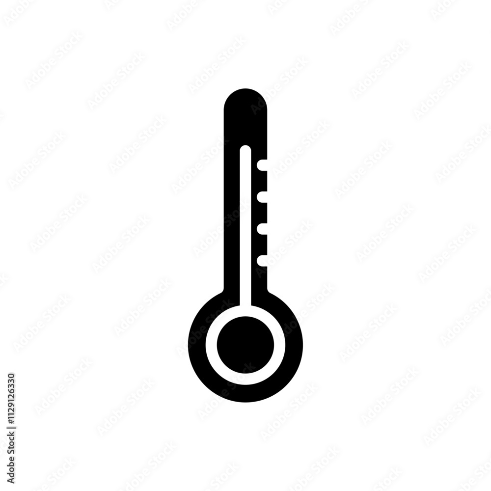 Temperature icon Flat vector set outline Temperature icon Flat vector set outline