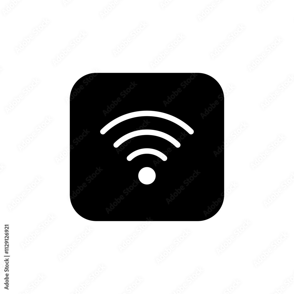 Wifi Signal icon Flat vector set outline Wifi Signal icon Flat vector set outline