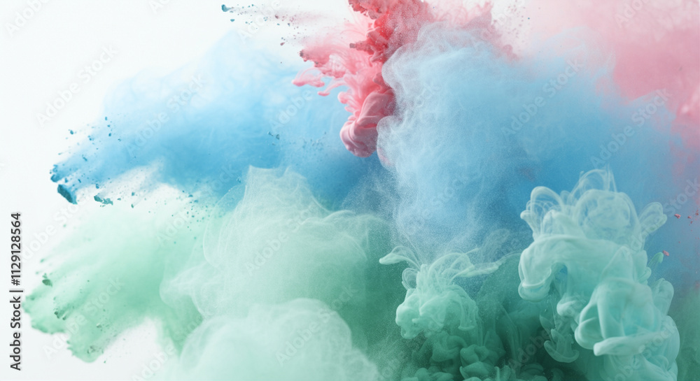 Smoke in Colorful Abstract Design with Soft Swirls and Clouds Smoke in Colorful Abstract Design with Soft Swirls and Clouds