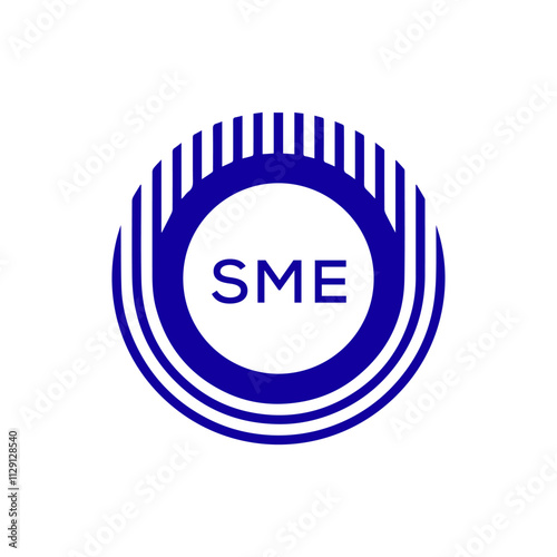 SME letter logo creative design. 