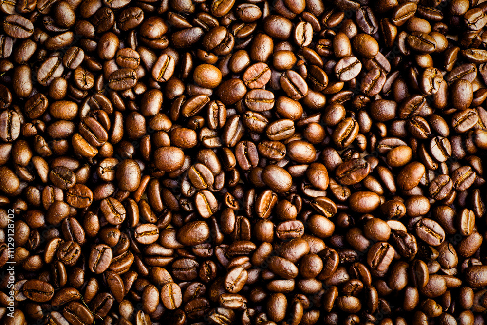 Roasted Coffee Beans background texture. Roasted Coffee Beans background texture.