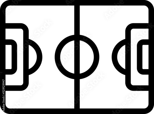 Soccer Field Line Icon