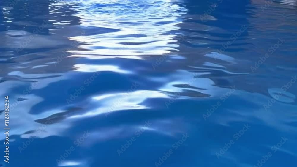 Swimming pool water surface blinking background. Abstract Blinking water backdrop. Ripple. Slow motion Swimming pool water surface blinking background. Abstract Blinking water backdrop. Ripple. Slow motion