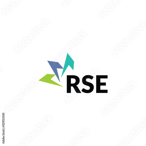 RSE letter logo design on white background. Creative  modern RSE letter logo design. Vector design.
