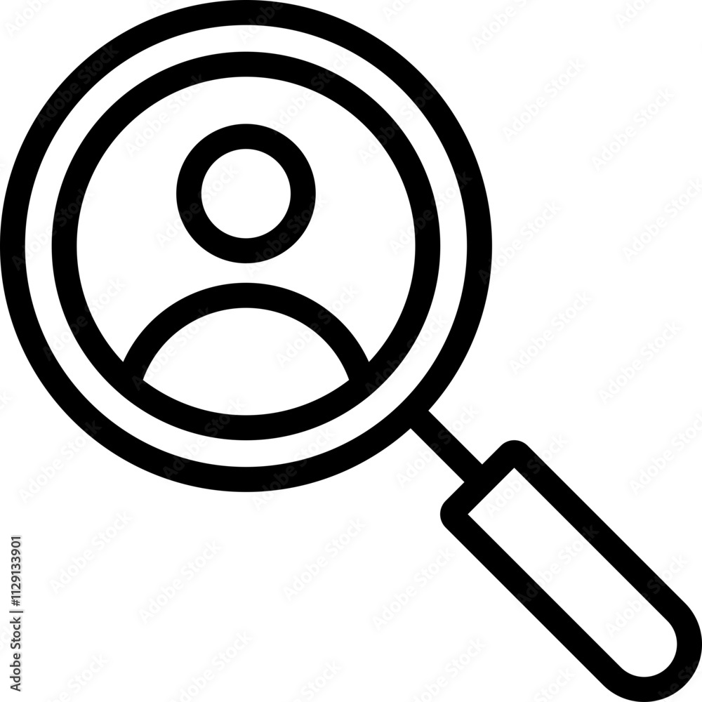 Investigation Line Icon