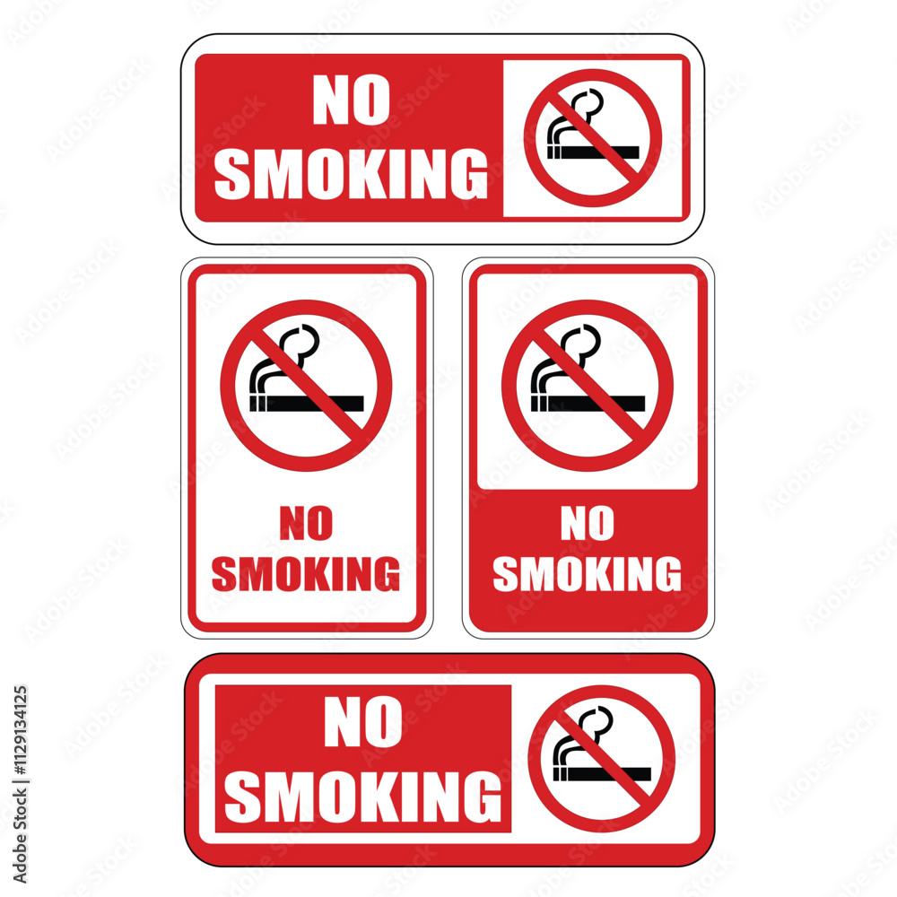 No Smoking Sign Vector