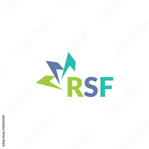 RSF letter logo design on white background. Creative  modern RSF letter logo design. Vector design.