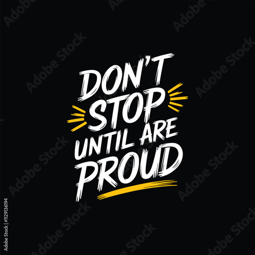 Motivational Typography Design.