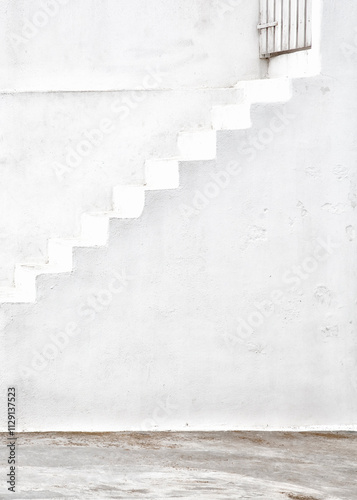 White stairs, Santorini, Greece, Europe
