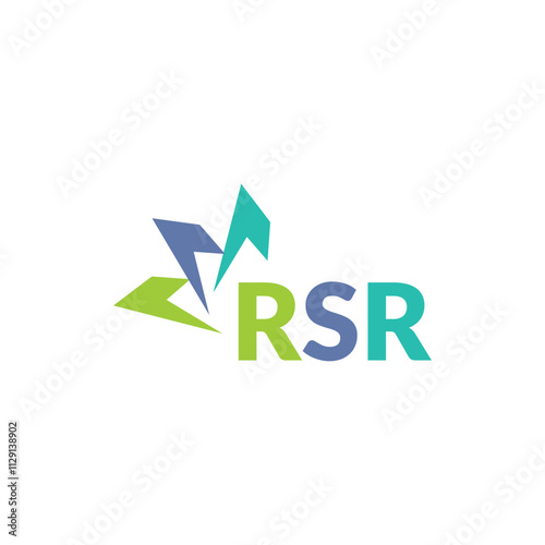 RSR letter logo design on white background. Creative  modern RSR letter logo design. Vector design. photo