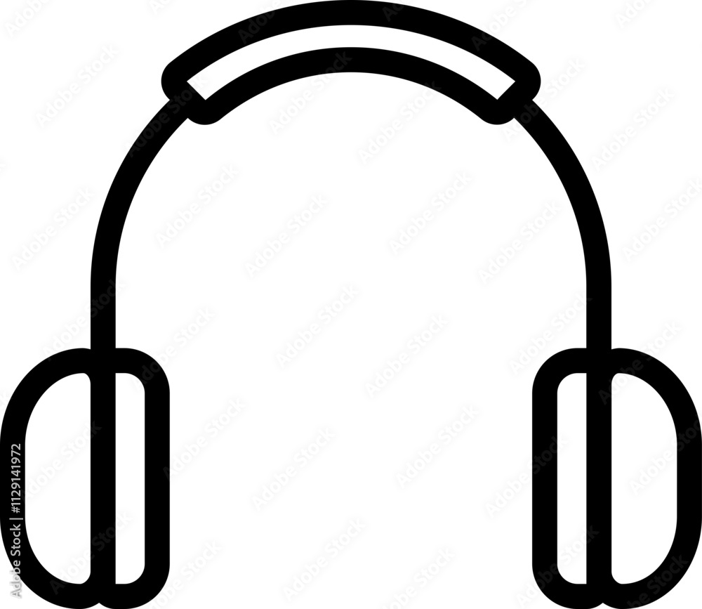 Hearing Protection Line Icon Hearing Protection Line Icon