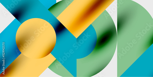 Vibrant abstract background circles with smooth gradients, creating a dynamic and modern design. Ideal for creative, tech, or contemporary-themed projects