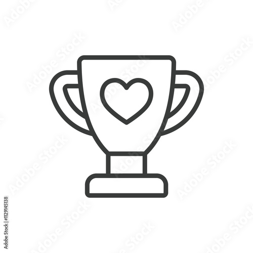 Charity Cup icon in line design. Charity, cup, donation, support, kindness, help, compassion on white background vector. Charity Cup editable stroke icon