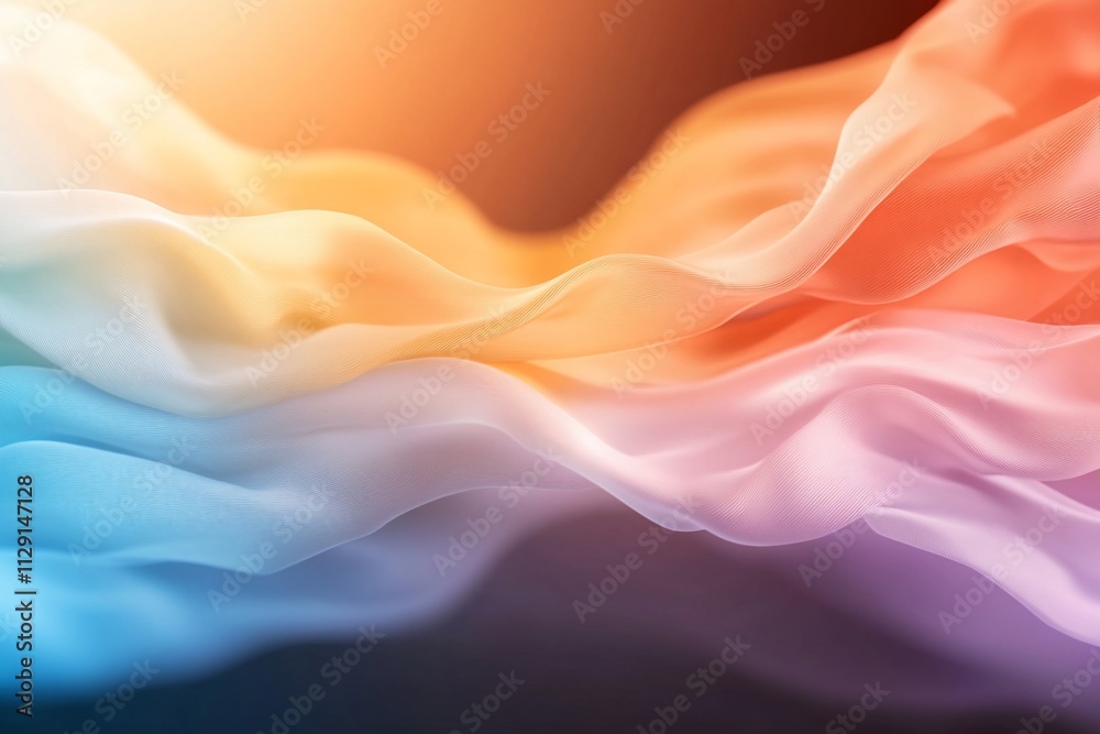 Abstract colorful fabric waves. Abstract colorful fabric waves.