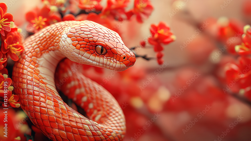 Happy Chinese New Year 2025 with Snake Zodiac ideal for festive designs Happy Chinese New Year 2025 with Snake Zodiac ideal for festive designs