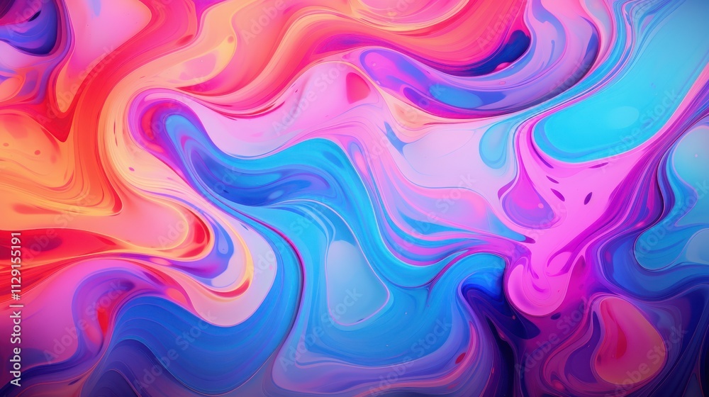 Abstract Swirling Vibrant Colors Paint Design Abstract Swirling Vibrant Colors Paint Design