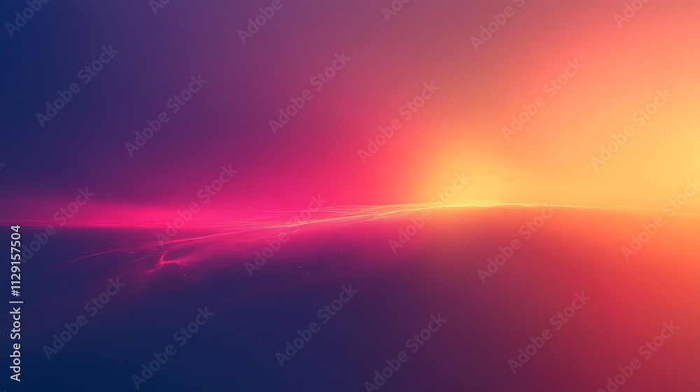 Abstract Colorful Gradient Landscape With Subtle Light Streaks Abstract Colorful Gradient Landscape With Subtle Light Streaks