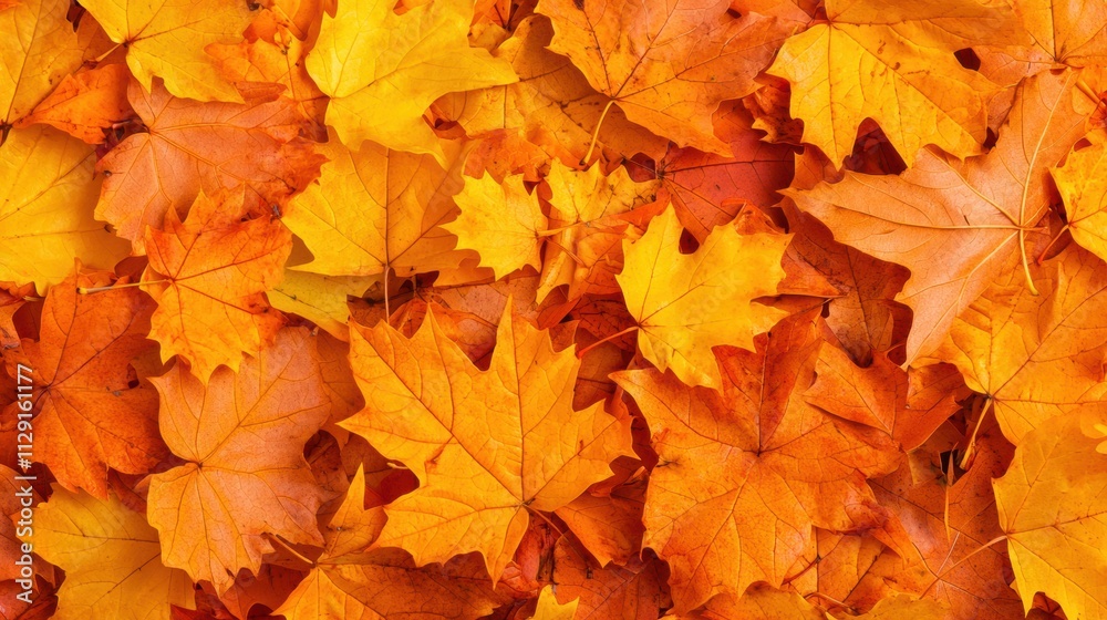 Vibrant autumn leaves in shades of orange and yellow Vibrant autumn leaves in shades of orange and yellow