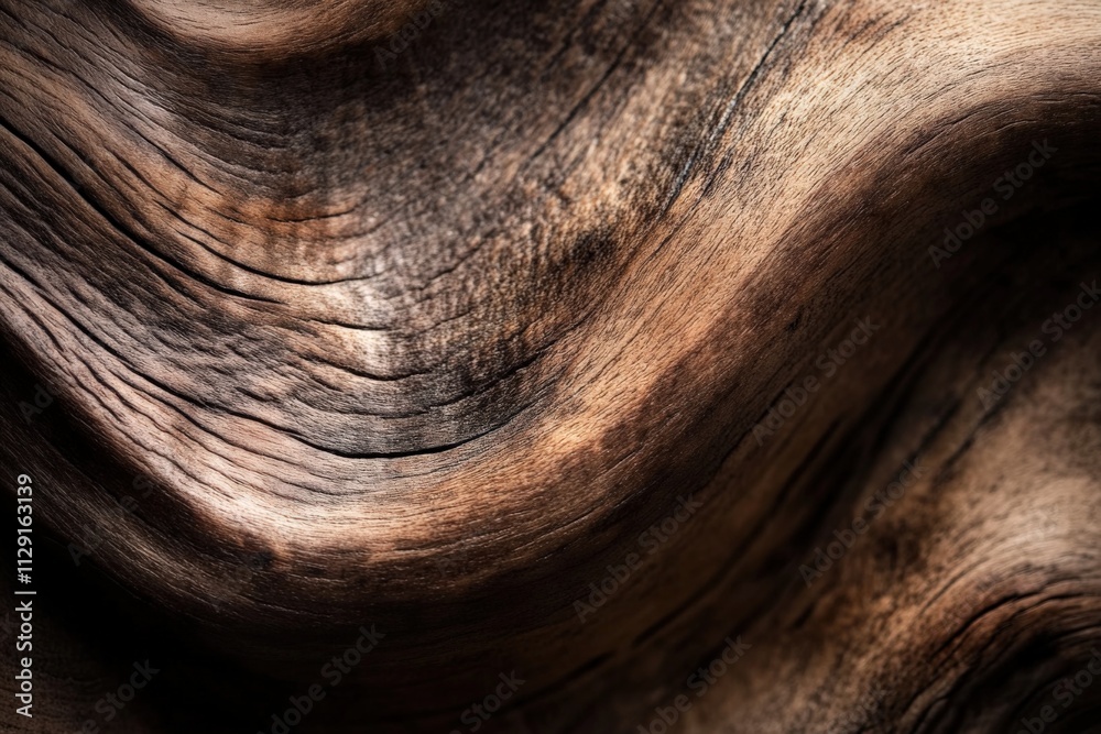 Naklejka premium close-up of textured wood grain with natural patterns