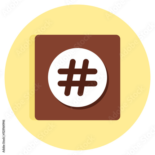 Trendy design icon of hashtag photo