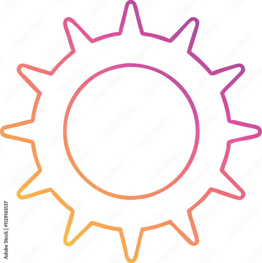 Modern illustration and vector design of sun icon Modern illustration and vector design of sun icon