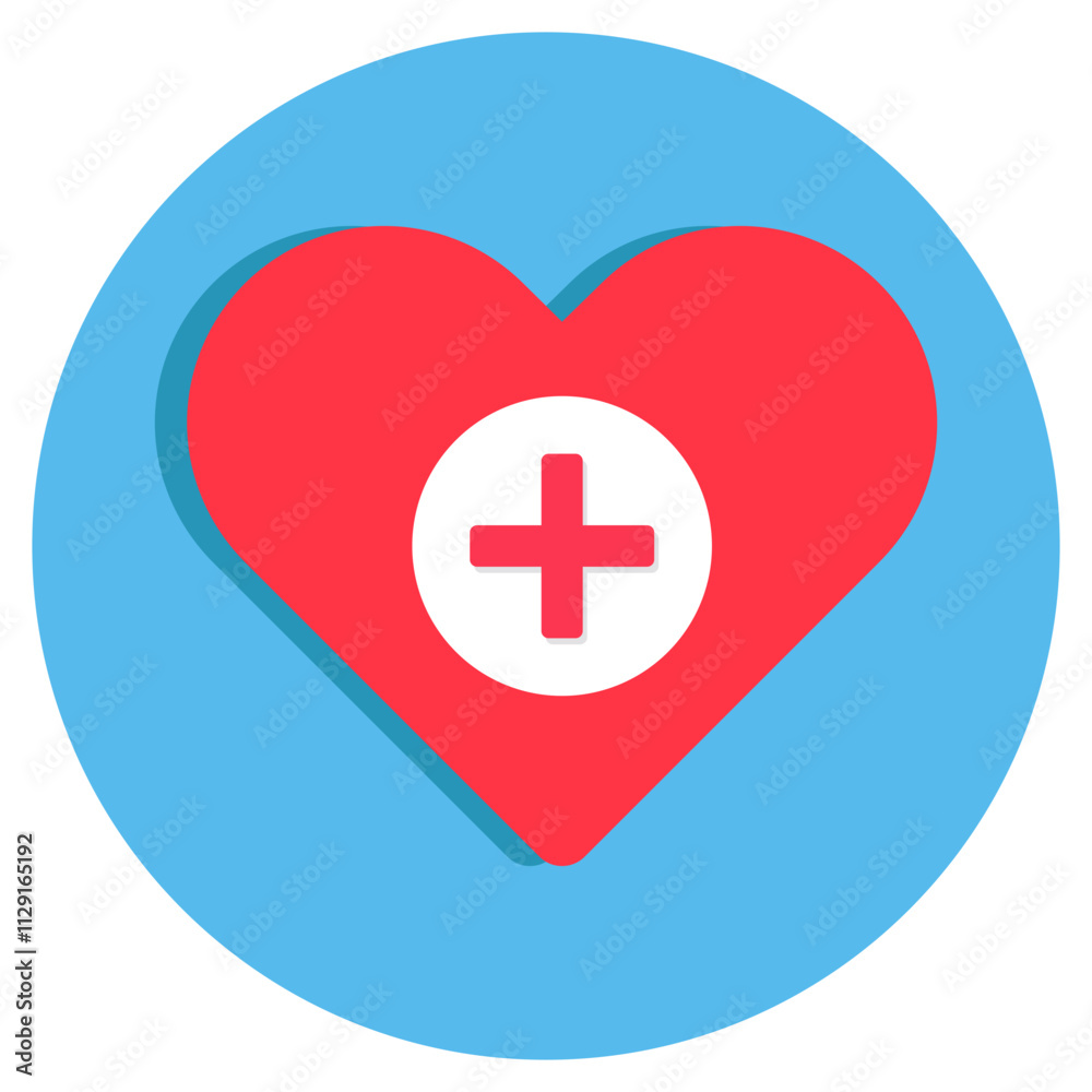 An icon design of add heart isolated on white background An icon design of add heart isolated on white background