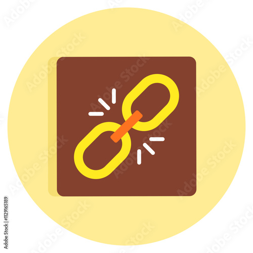 Linkage icon, editable vector