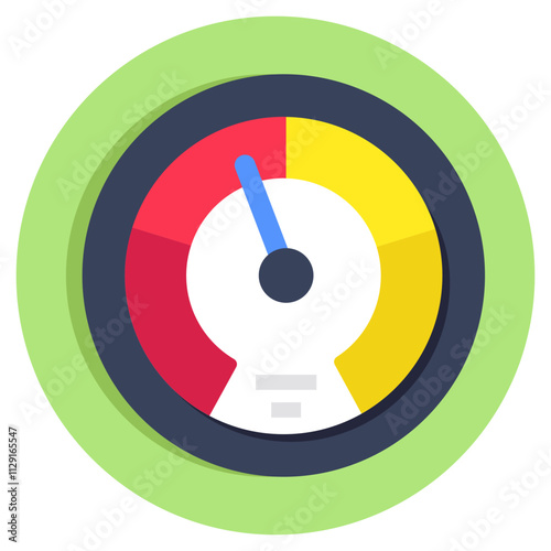 Unique design icon of speedometer