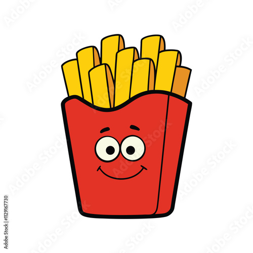 French fries with ketchup and mustard