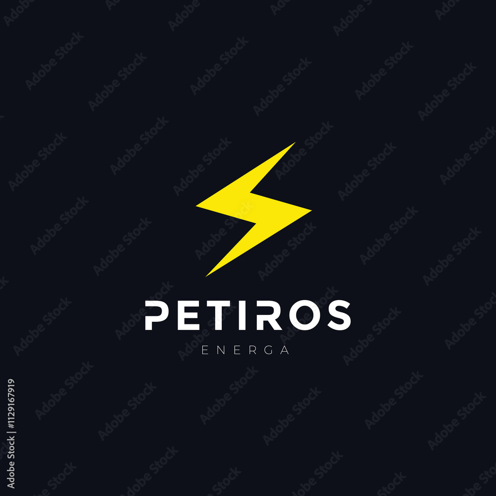 Energy symbol electric flash modern logo design vector