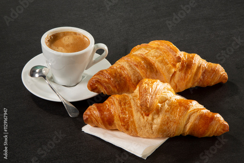 Café croissants photo
