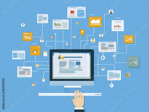 Data Network Illustration