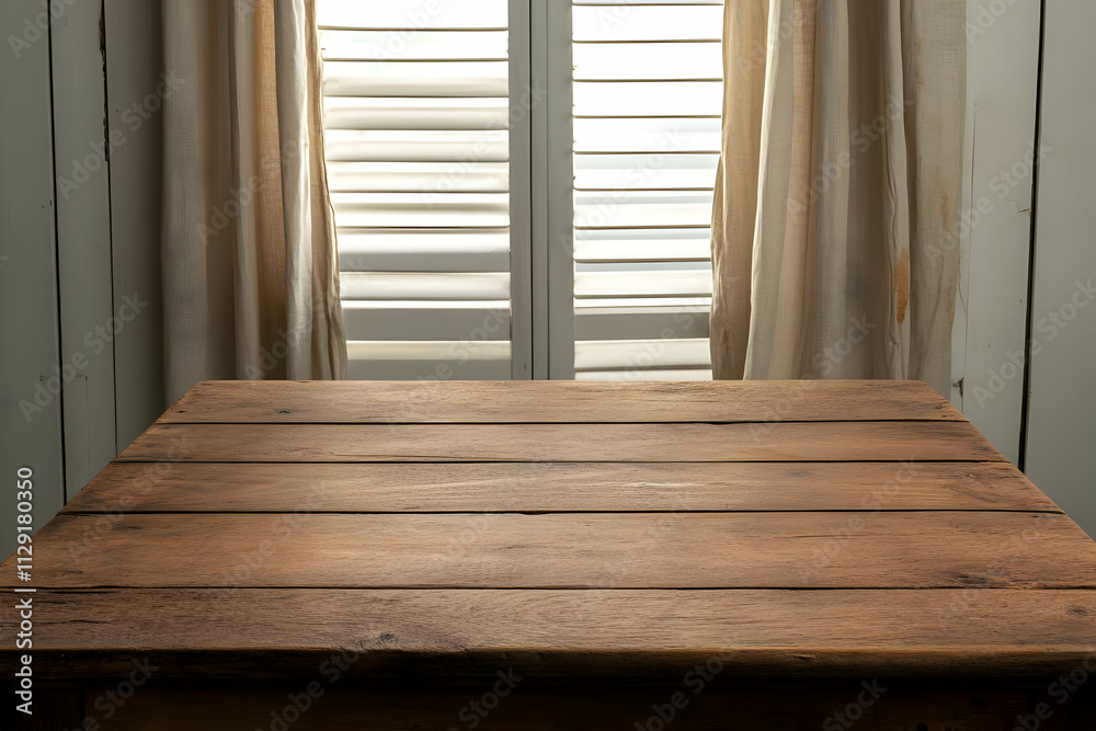 Rustic Wooden Tabletop Illustration Rustic Wooden Tabletop Illustration