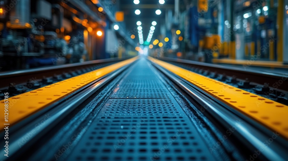 Railroad Tracks in Industrial Setting Railroad Tracks in Industrial Setting